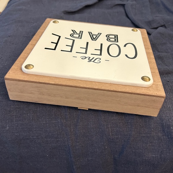 The Coffee Bar sign wooden square decor wall art - Picture 5 of 10